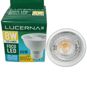 BOMBILLO LED GU10 LUCERNA # 8W GU10 3K # 8W 3000K 110-220V