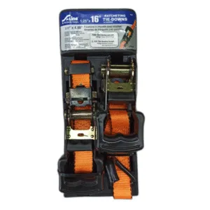 CORREA DE AMARRE C/TRINQUETE Y GANCHO 1,25" x 16FT 700LBS (PACK 2 UNID) ## SL81 ## S-LINE