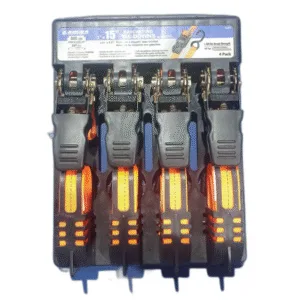 CORREA DE AMARRE C/TRINQUETE Y GANCHO 1" x 15FT 500LBS (PACK 4 UNID) ## SL91 ## ANCRA