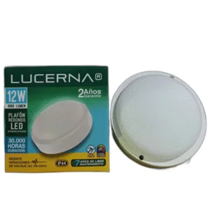 VAPOLETA LED REDONDA INT-EXT LUCERNA ## VP512 RED ## 12W 6500K 110-220V
