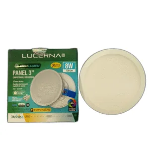 PANEL LED RED P/EMP HIGH LUMEN LUCERNA # 308 HL 3TONE # 8W 3000-4000-6500K 100-305V