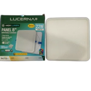 PANEL LED CUAD P/EMP HIGH LUMEN LUCERNA # 822 C HL 3TONE # 22W 3000-4000-6500K 100-305V