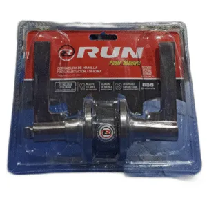 CERRADURA MANILLA P/DORMITORIO ACERO INOX ## CER0132 ## RUN
