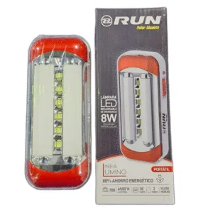 LAMPARA LED DE EMERGENCIA RECARGABLE RUN ## LINEM04 ## 8W 6500K