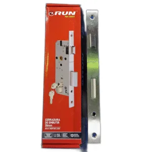 CERRADURA EMBUTIR PESTILLO/TIRADOR 35mm ## CDR006 ## RUN