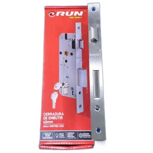 CERRADURA EMBUTIR PESTILLO /TIRADOR 45mm ## CDR007 ## RUN