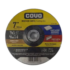 DISCO CORTE METAL 7" x 5/64" x 7/8" EXTRA FINO ## CV-CW-1820B ## COVO