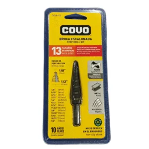 BROCA ESCALONADA 13 TAMAÑOS RANGO 1/8" - 1/2" ## CV-SDB-1812 ## COVO