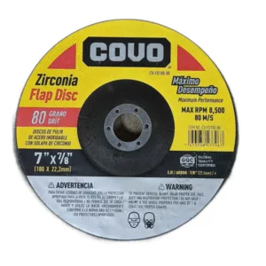 DISCO FLAP 7" x 7/8" #80 ## CV-FD180-80 ## COVO