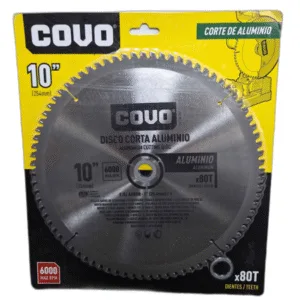 DISCO P/CORTAR ALUMINIO 10" 80 DIENTES ## CV-CW-308 ## COVO