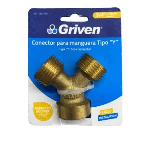 CONECTOR P/MANGUERA 3/4" TIPO "Y" ## YST-110-VEN ## GRIVEN