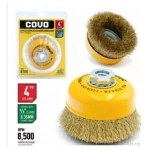 CEPILLO COPA DE ALAMBRE ONDULADO 4" X 5/8" ## A145-KC02-4 ## COVO