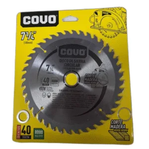 DISCO P/SIERRA CIRCULAR 7 1/4" 40 DIENTES ## CV-CW-4 ## COVO