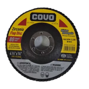 DISCO FLAP 4 1/2" x 7/8" #80 ## CV-FD115-80 ## COVO