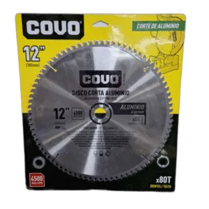 DISCO P/CORTAR ALUMINIO 12" 80 DIENTES ## CV-CW-31280 ## COVO
