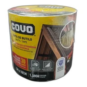 CINTA DE BUTILO ADHESIVA P/REPARAR FUGAS 10cm x 3m # CV-BW-1513 # COVO