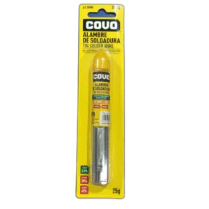 ALAMBRE DE SOLDADURA 35% Sn 65% Pb 25g ## CV-TW-25G ## COVO