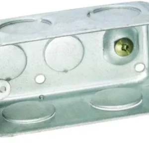 CAJETIN RECTANGULAR ELECTRICIDAD 4" x 2" - 3/4" METALICO (NP)