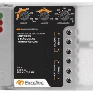 PROTECTOR MONOF P/MOTORES Y MAQ. #GSM-M120B/3# 120V - EXCELINE