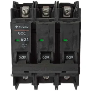 BREAKER SUPERFICIAL 3X60 AMP ## GQC-60A-3 ## EXCELINE