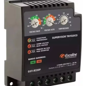 SUPERVISOR TRIFASICO P/MOTORES Y TRANS #GST-RM220# 208/220V - EXCELINE