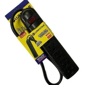 REGLETA 6 TOMAS NEGRA 75 CM ## RG03 ## LUMISTAR