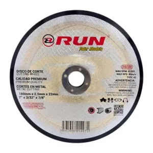 DISCO CORTE METAL 7"x3/32"x7/8" ## DSC05 ## RUN