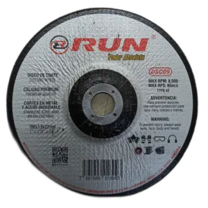 DISCO CORTE METAL /A. INOX 7"x1/16"x7/8" ## DSC09 ## RUN