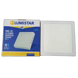 PANEL LED CUAD SUPERFICIAL LUMISTAR # LED75 # 18W