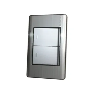INTERRUPTOR DOBLE P/EMP DE 3 VIAS PLATA ## SW47 ## LUMISTAR