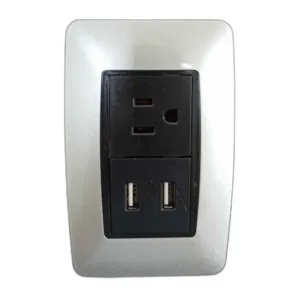 TOMA C/PUERTO USB DOBLE PLATA ## SW85 ## LUMISTAR