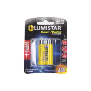 BATERIA SUPER ALCALINA AA (2 PZAS) ## BAT-01 ## LUMISTAR