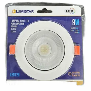LAMPARA SPOT LED P/EMPOTRAR RED LUMISTAR ## LED129 ##9W