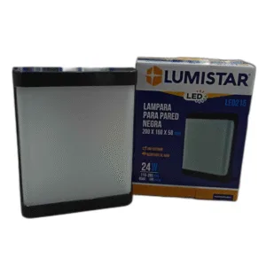 LAMPARA LED P/PARED EXTERIOR NEGRA LUMISTAR ## LED215 ## 24W