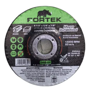 DISCO DESBASTE DE METAL  4-1/2" x 1/4" x 7/8" ## DISC06 ## FORTEK