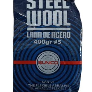 LANA DE ACERO #5 400GRS STEEL WOOL ## LAN-01 ## SUNICO