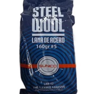 LANA DE ACERO #5 160GRS STEEL WOOL ## LAN-02 ## SUNICO