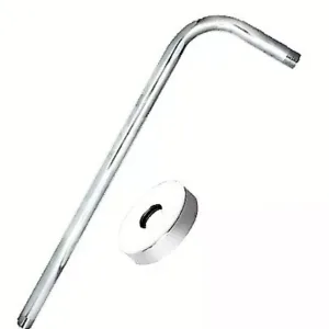 BRAZO P/REGADERA LARGO C/ROSETA CROMADO ## BRA-11 ## FERMETAL