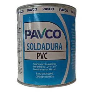 SOLDADURA LIQUIDA A.F. 1/4gal PVC PAVCO