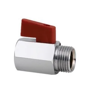 MINI VALVULA DE BOLA 1/2"x 1/2" CR. - FP  ## 01B805 ##