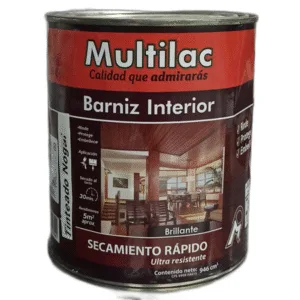 BARNIZ SECADO RAPIDO INTERIOR BRILLANTE 1/4G ## 1000330 ## MULTILAC
