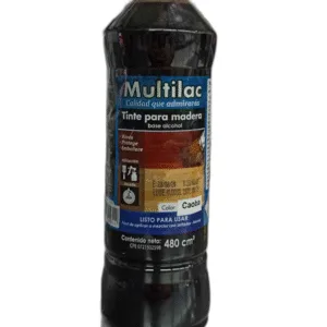 TINTA P/MADERA CAOBA 480 cm3 BASE ALCOHOL ## 1000284 ## MULTILAC