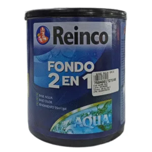 FONDO ANTICORROSIVO 2 EN 1 GRIS 1/4G SAT (BASE AGUA) ## 8290-022 ## REINCO