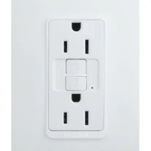 LUZICA TOMA DUPLEX 2P+T C/PROTECCIÓN GFCI ## SPU1228GF ## BTICINO