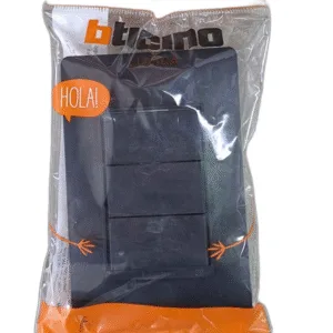 LUZICA INTERRUPTOR TRIPLE UNIPOLAR NEGRO ## PU1300N ## BTICINO