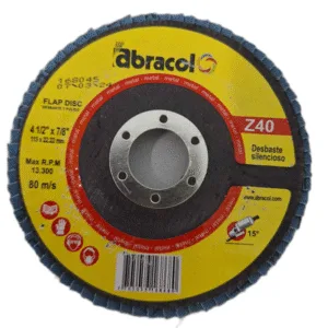 DISCO FLAP 4 1/2"x 7/8" #40 (Tp. 29) ## AD8XZ-4004 ## ABRACOL