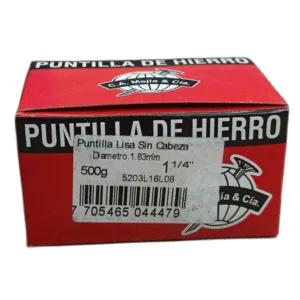 CLAVO 1 1/4" x 1,83MM S/C CAJA 500g - MEJIA
