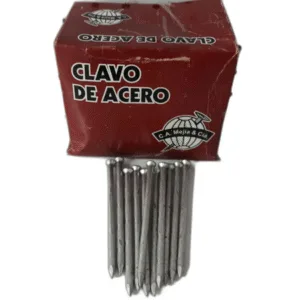 CLAVO 3 1/2" x 4,3MM ACERO RANURADO CAJA A GRANEL (250 UNID) - MEJIA