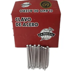 CLAVO 2 1/2" x 3,5MM ACERO RANURADO CAJA A GRANEL (250 UNID) - MEJIA