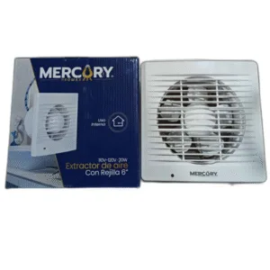 EXTRACTOR DE AIRE 6" P/EMPOTRAR S/SENSOR BLANCO MERCURY ## EVE02 ##